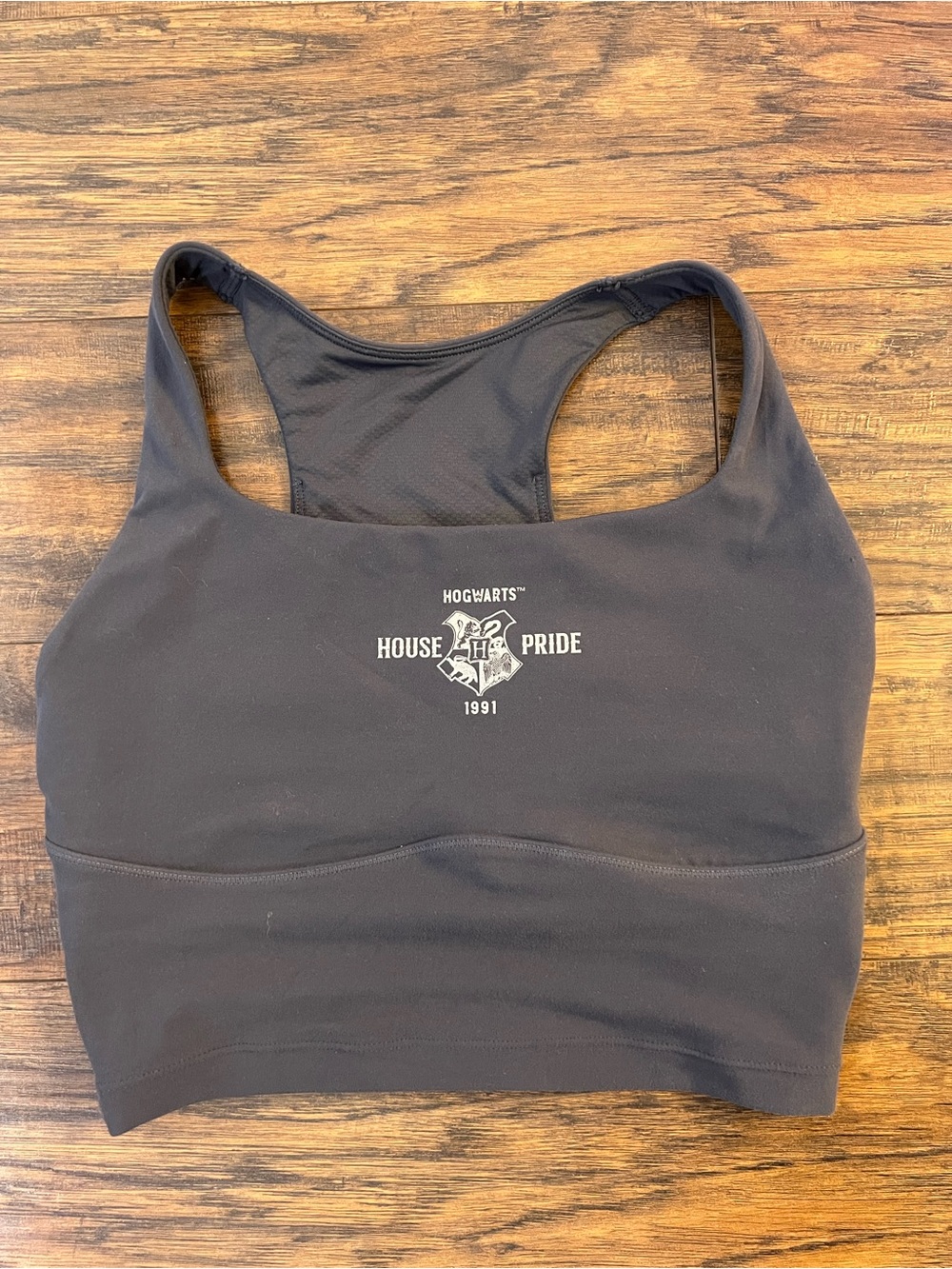 Hogwarts House Pride Black Racerback Sports Bra